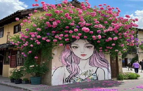 理县怎么设计网红打卡墙绘