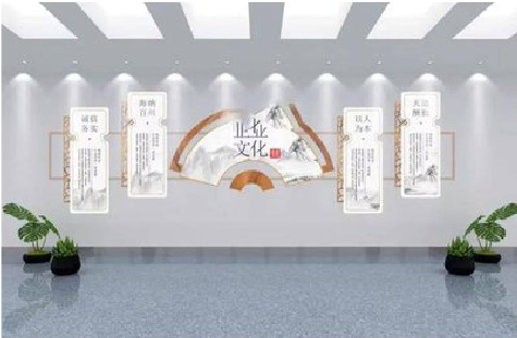 理县企业文化墙设计的核心要素。