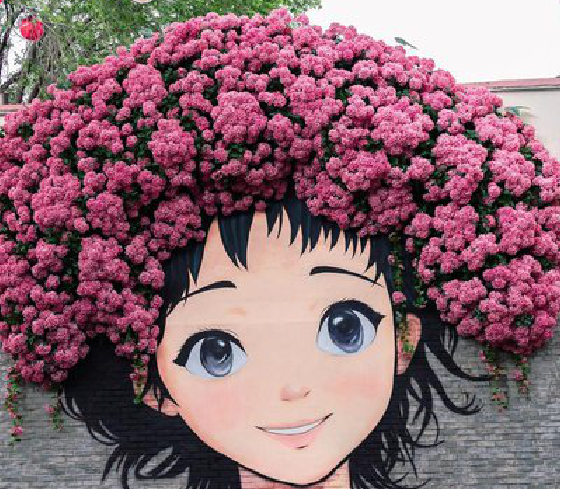 理县墙体彩绘-网红墙打卡